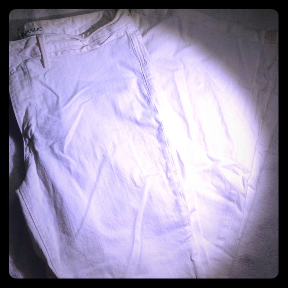 Banana Republic white jeans